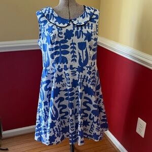 XL Nooworks Peter Pan Dress in Dutch Garden Print - NWT